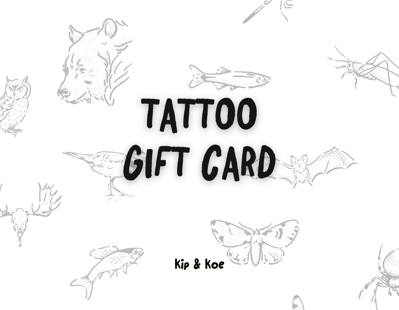 Tattoo Gift Card