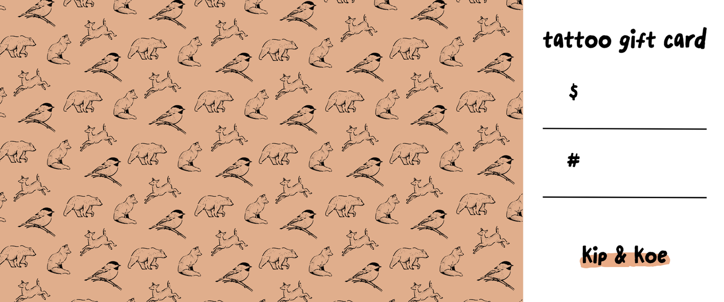 $50 Tattoo Gift Card