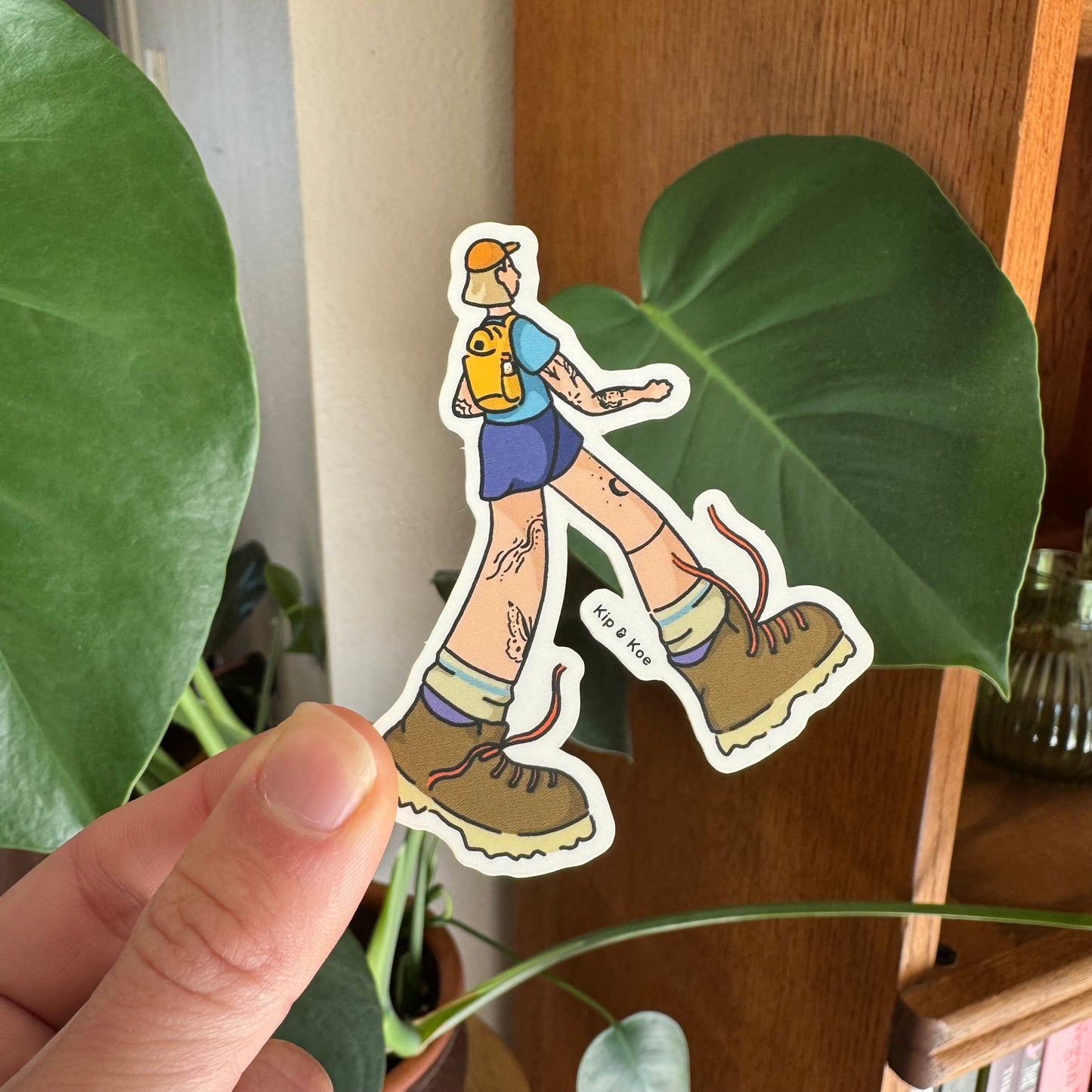 Hiker Girl Sticker