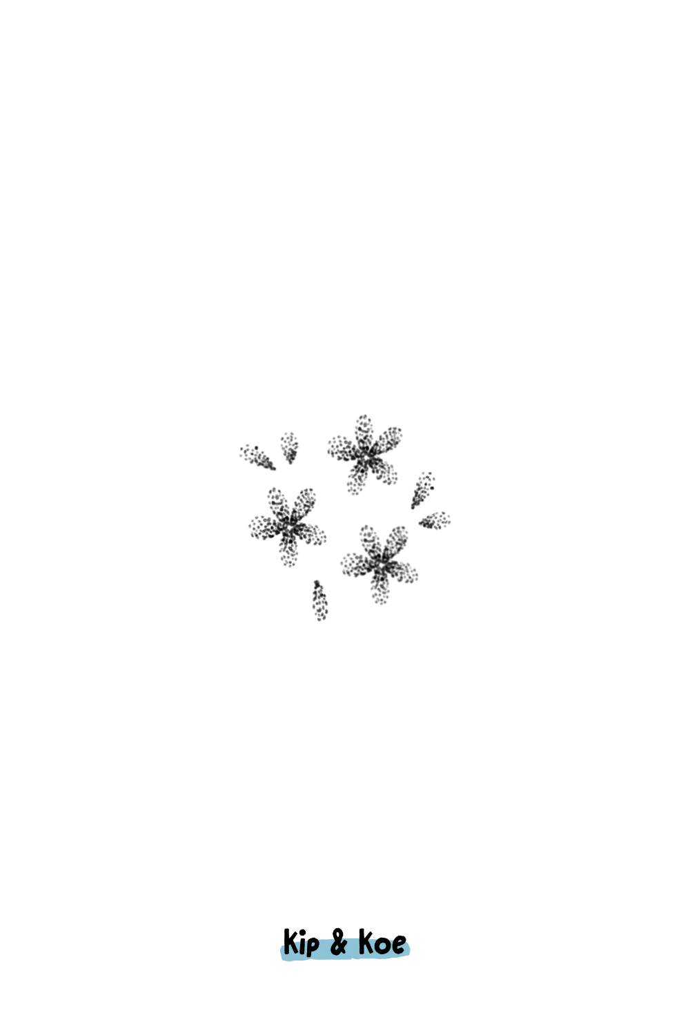 Three Flowers Tattoo Ticket