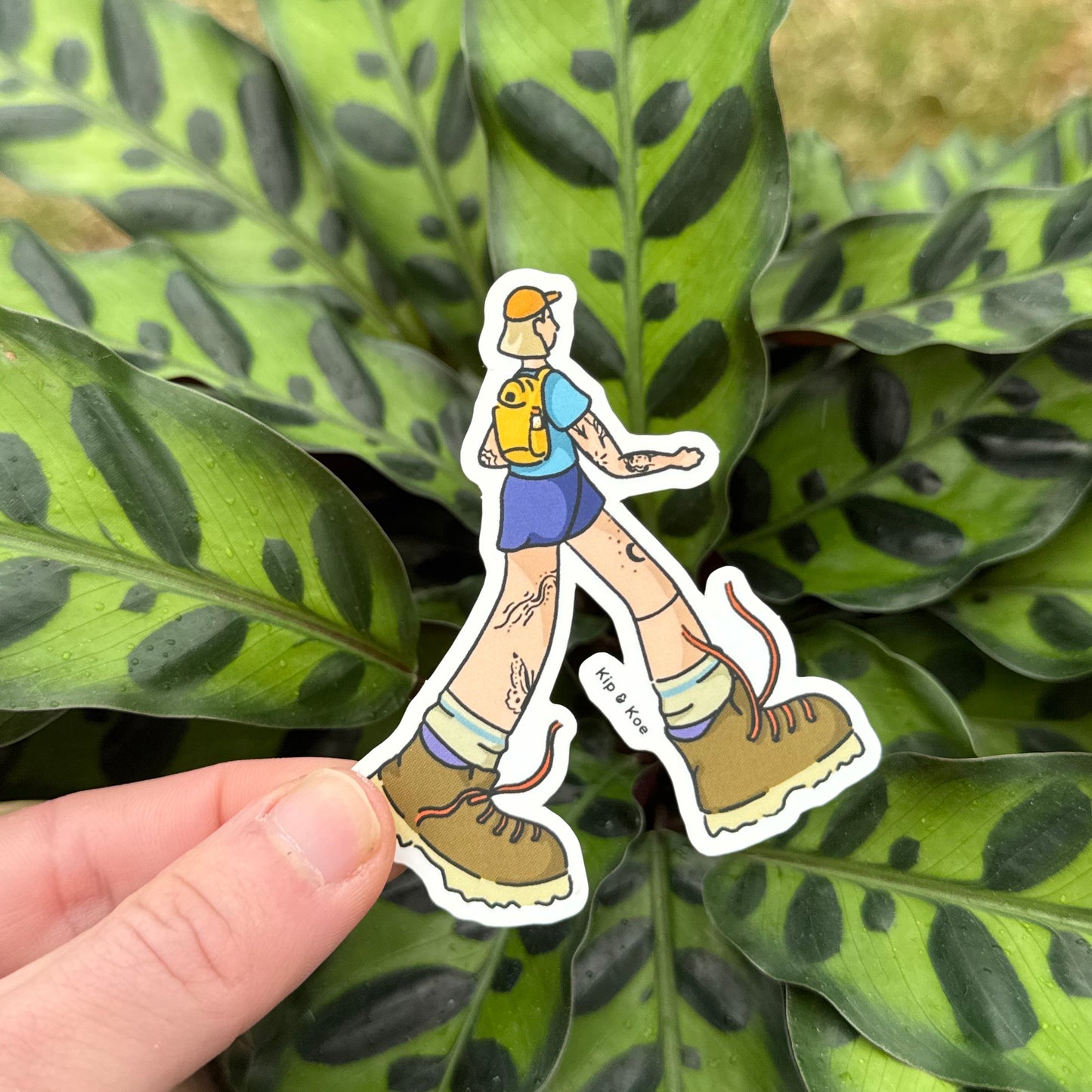 Hiker Girl Sticker