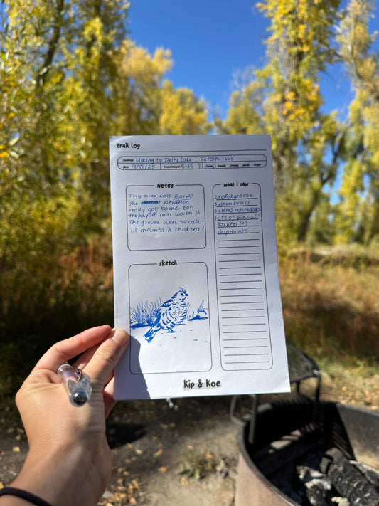 Trail Log Digital Download