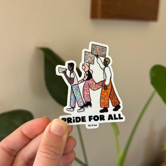 Fundraising Pride for All sticker