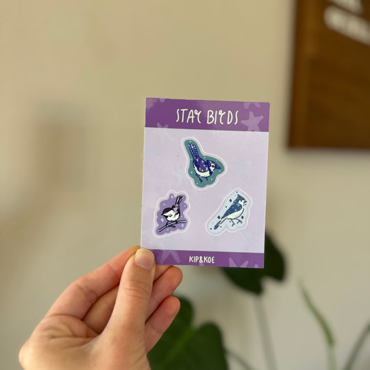 Star Birds Sticker Sheet